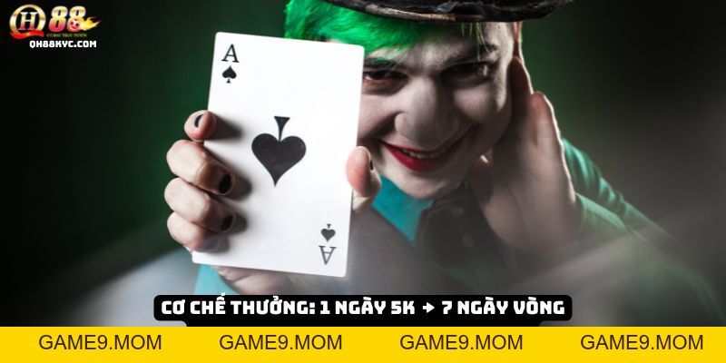 Điểm danh mỗi ngày QH88 – Nhận thưởng dễ dàng - GAME9